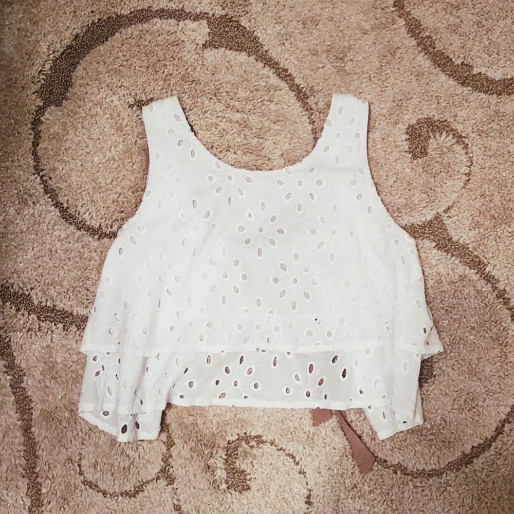 Cropped Flowy Top